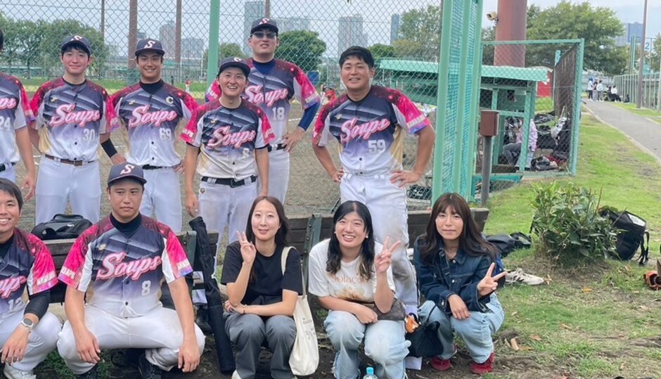 女性マネージャーが活躍中の草野球チーム 川崎スープス